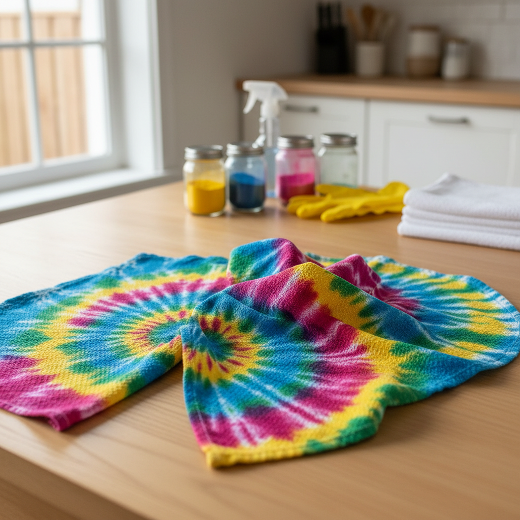 Unleash Your Inner Artist: DIY Tie-Dye Kitchen Towels for Vibrant Decor